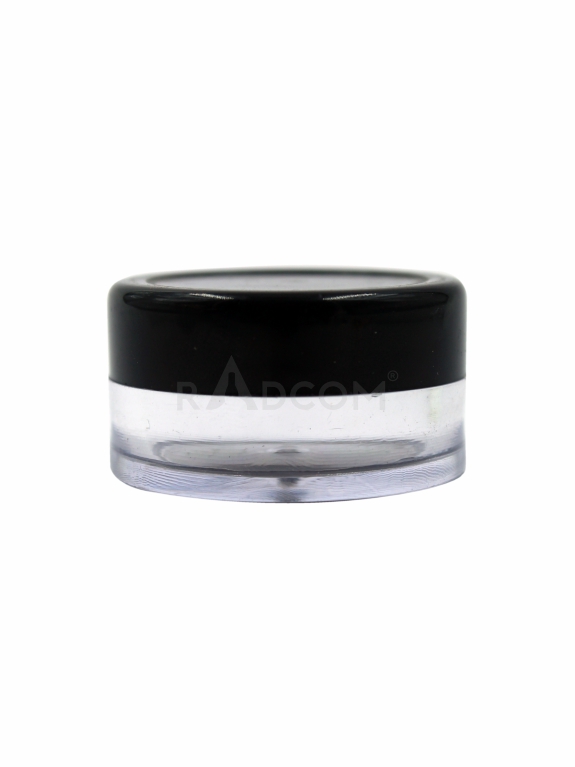 8GM San Cream Jar - With  Black  Cap 